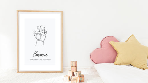 Affiche naissance personnalisée