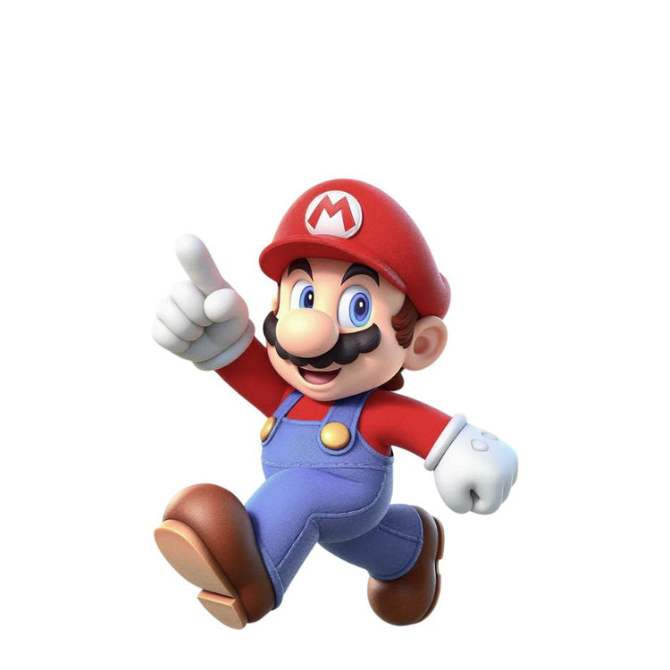 Affiches et invitations anniversaire Mario personnalisées - Papettelie