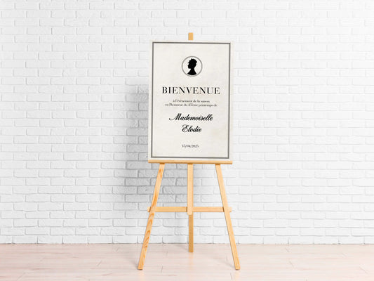 Affiche bienvenue personnalisée BRIDGERTON