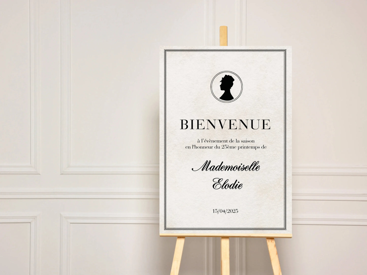 Affiche bienvenue personnalisée BRIDGERTON