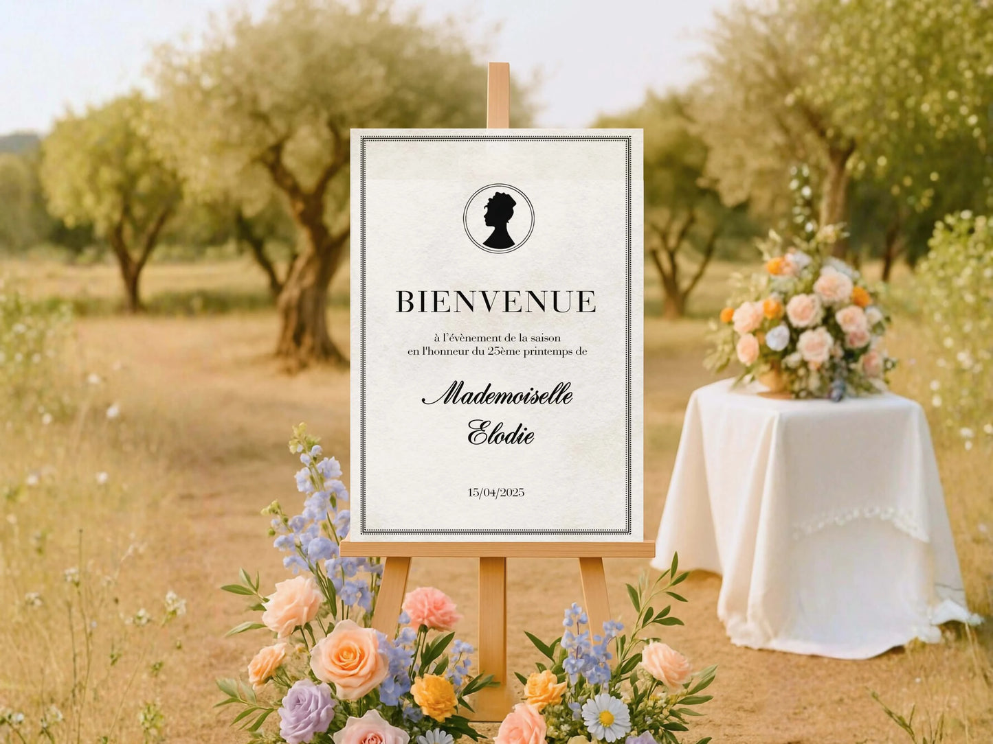 Affiche bienvenue personnalisée BRIDGERTON