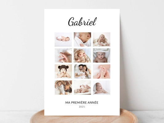 Affiche ma première année personnalisée