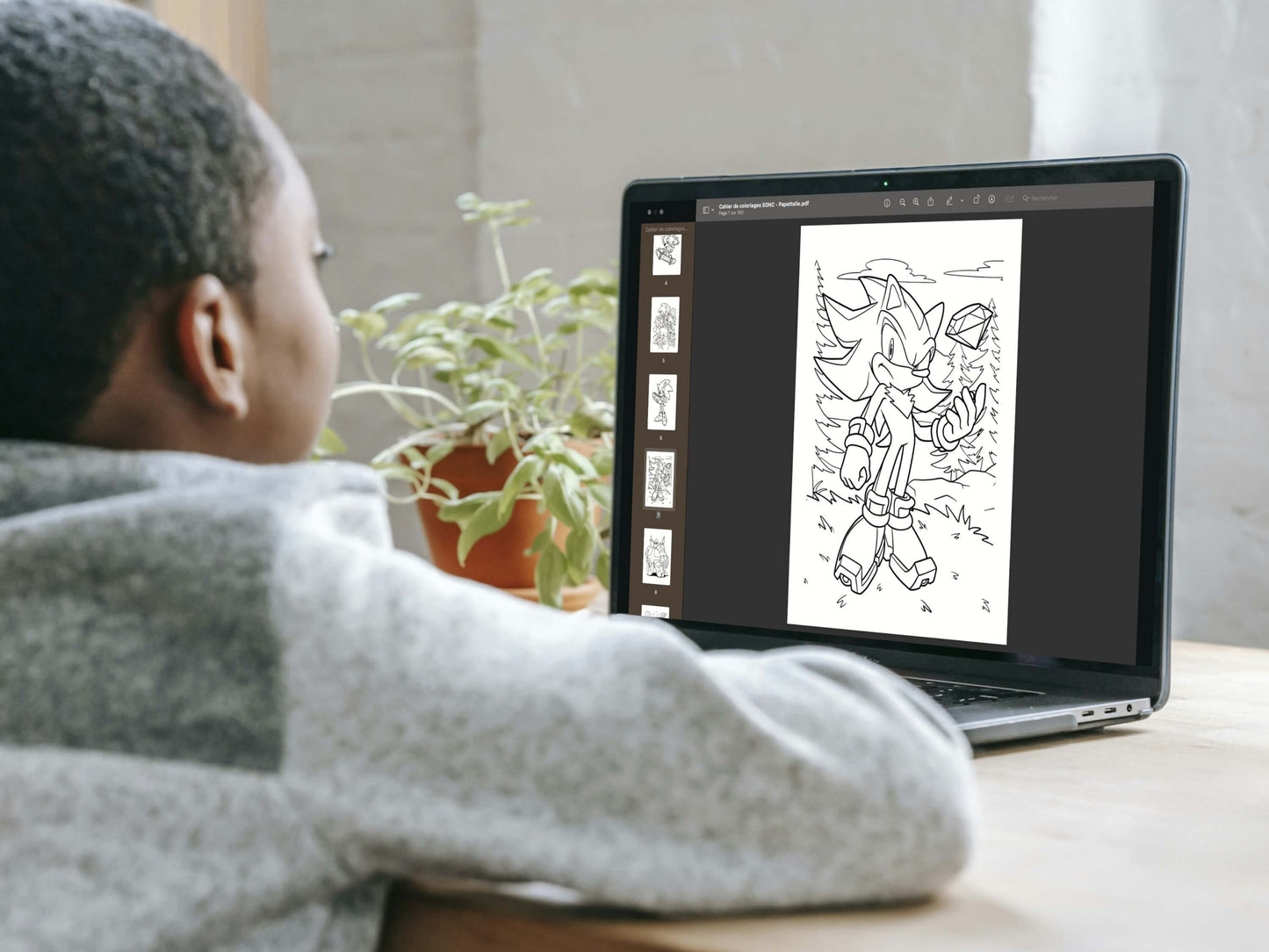 Coloriage SONIC à imprimer