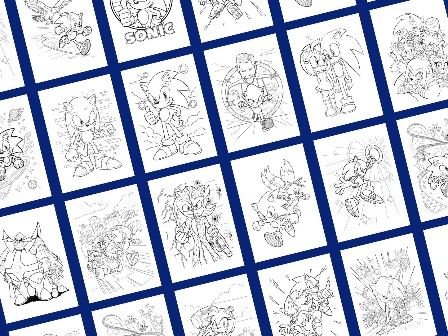 Cahier de 100 coloriages SONIC