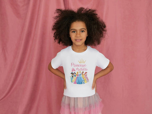 T-shirt personnalisé PRINCESSES DISNEY