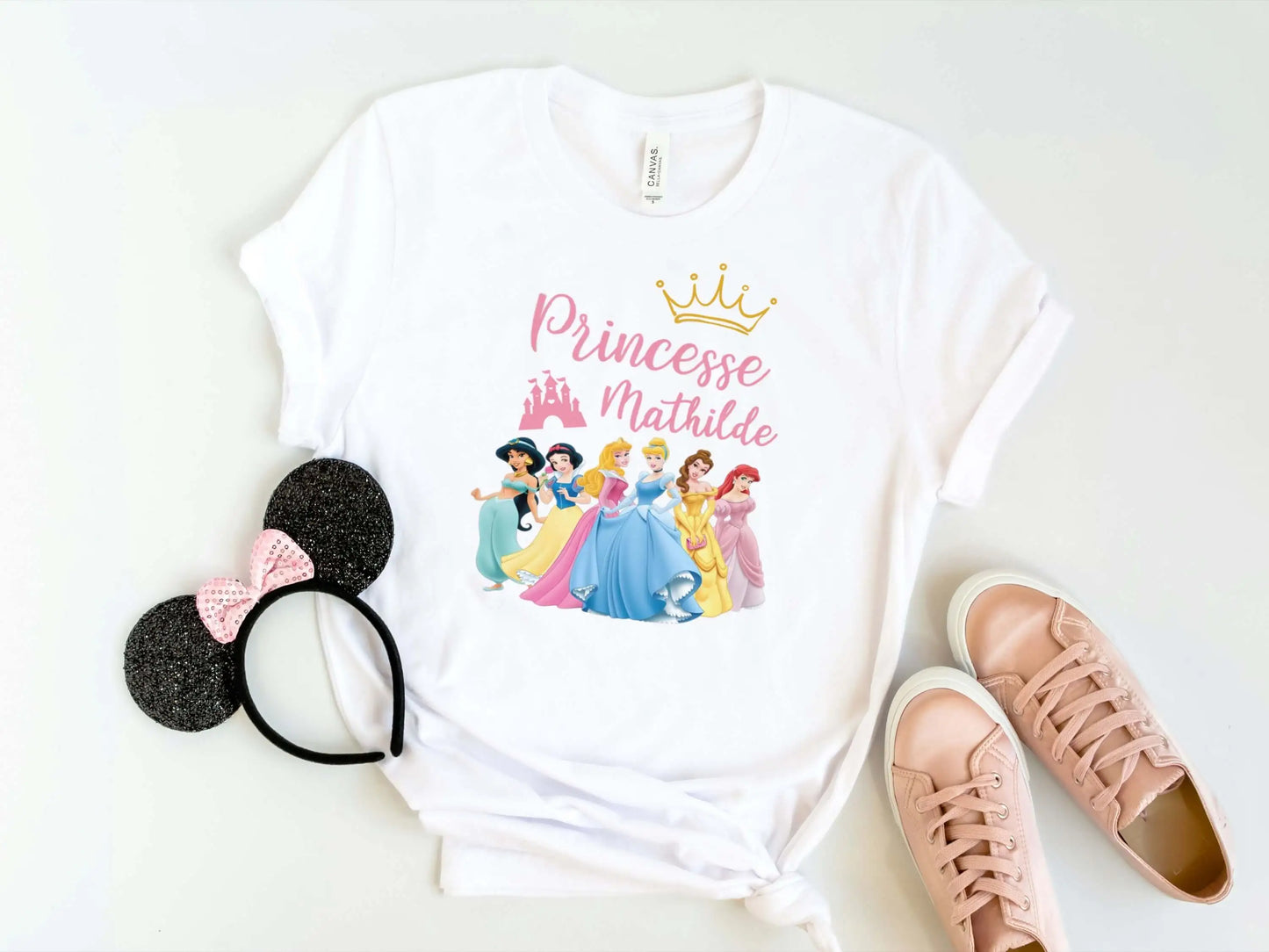 T-shirt personnalisé PRINCESSES DISNEY