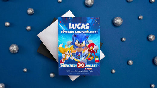 Invitation anniversaire personnalisée