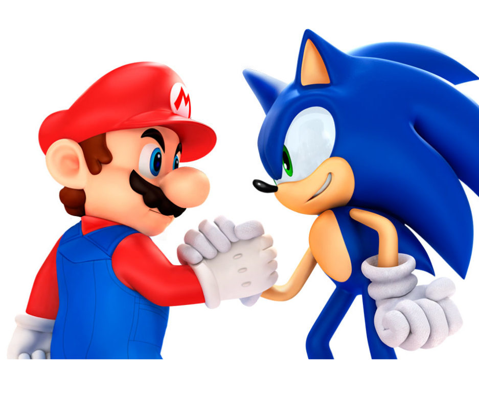 Invitations personnalisés anniversaire Mario vs Sonic - Papettelie