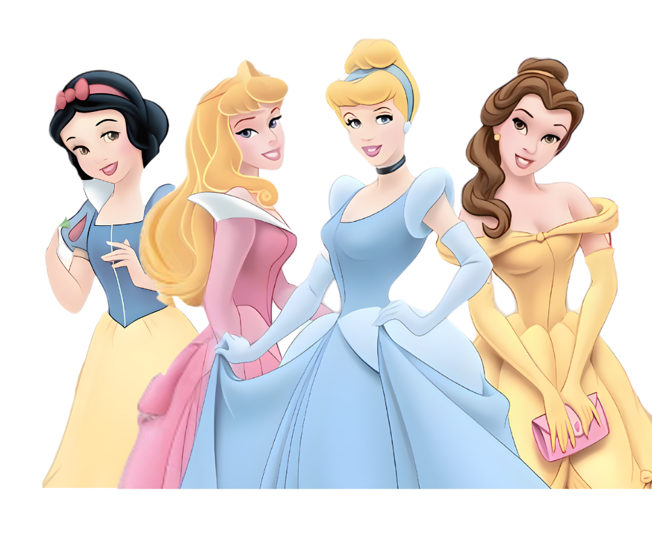 Affiches et invitations personnalisées anniversaire Princesses Disney personnalisées - Papettelie