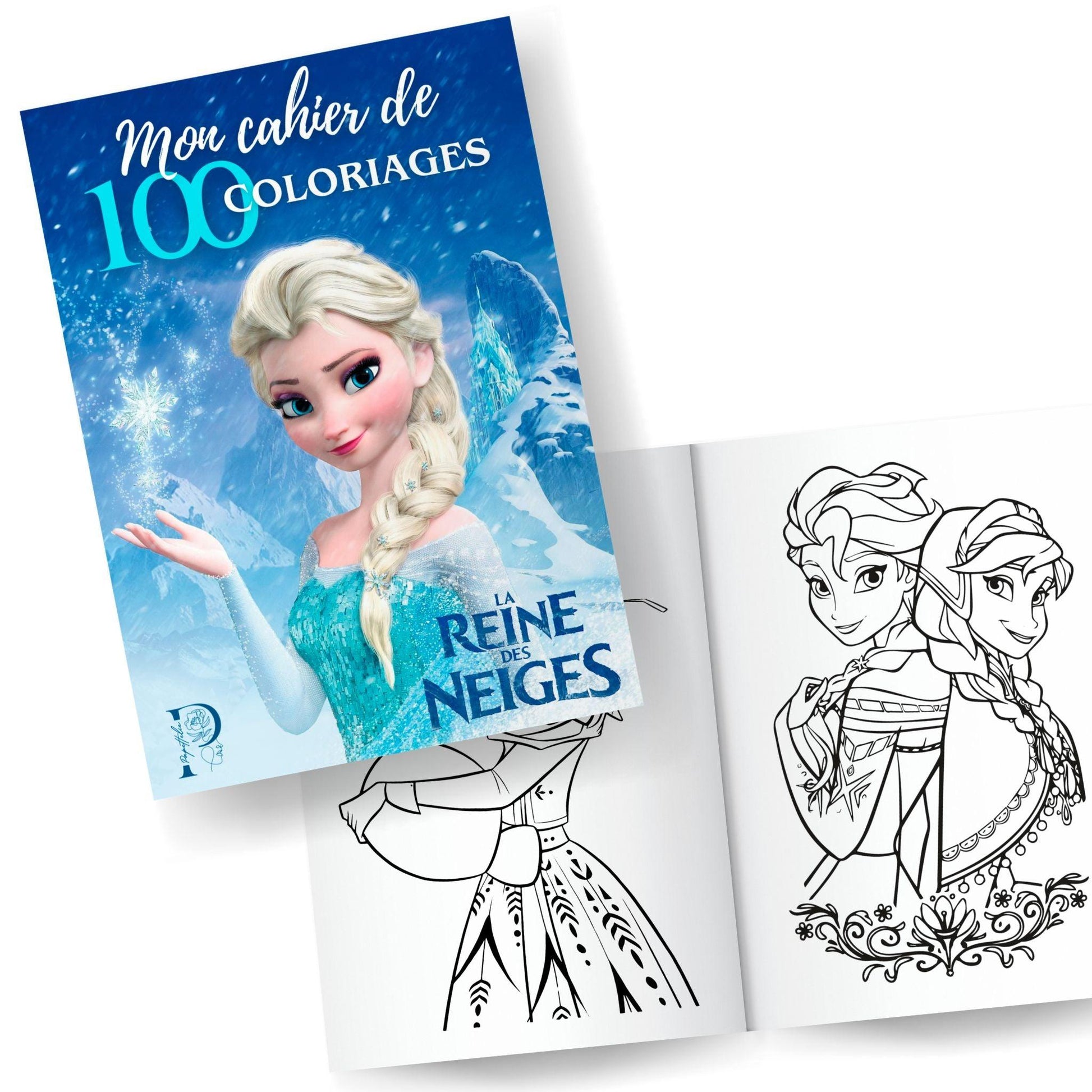 Cahier de coloriages LA REINE DES NEIGES - Papettelie