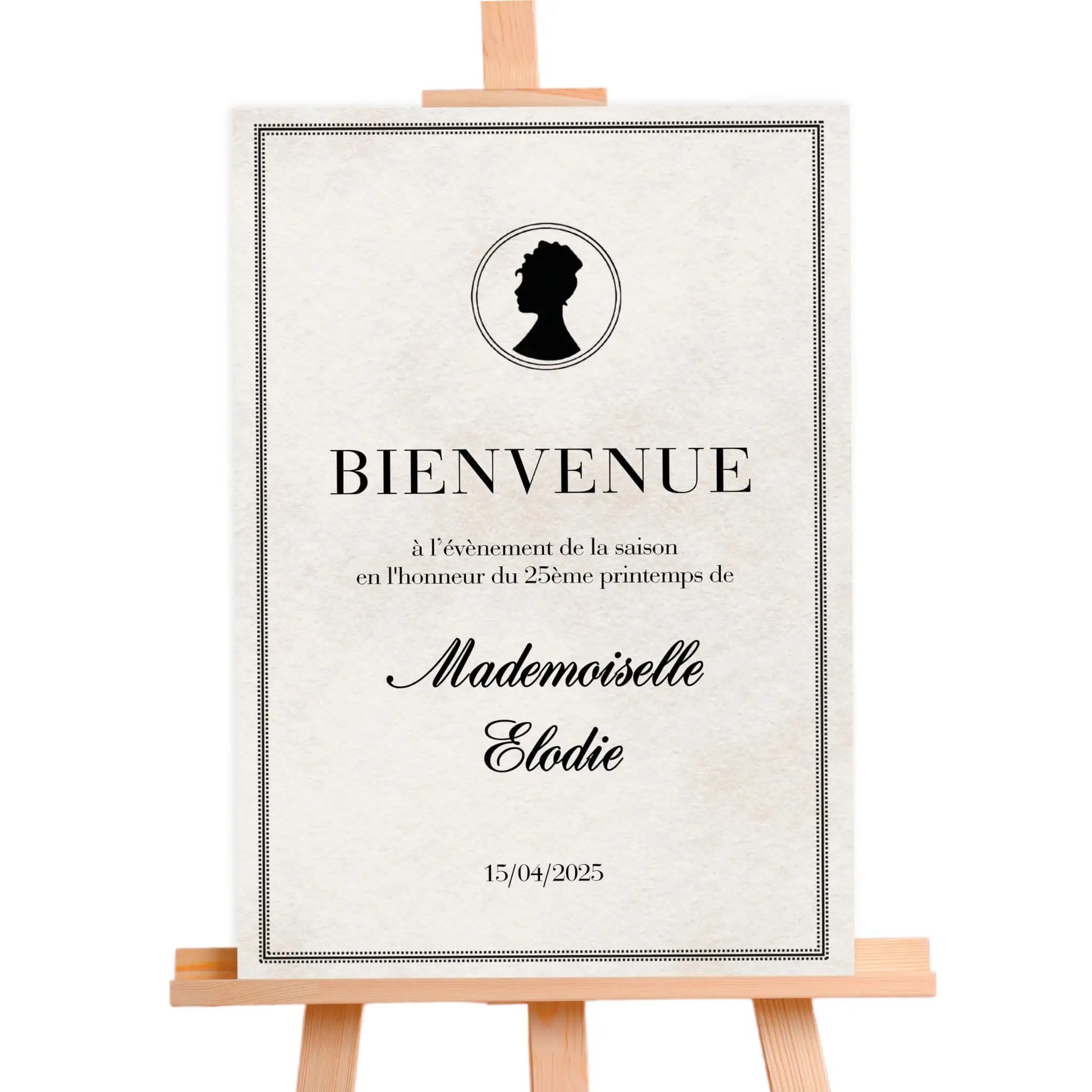 Affiche bienvenue personnalisée BRIDGERTON