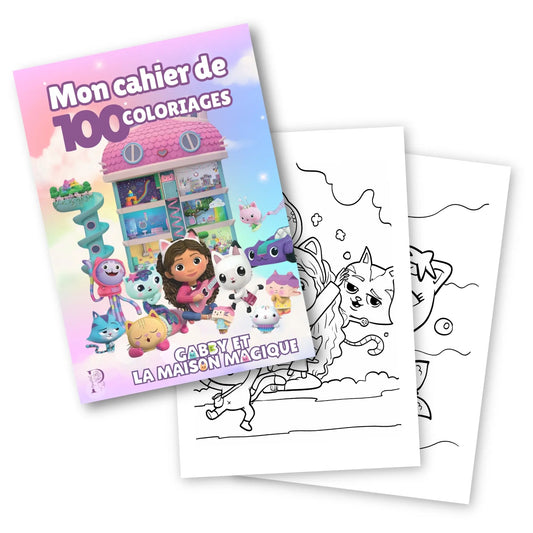 Cahier de coloriages GABBY ET LA MAISON MAGIQUE