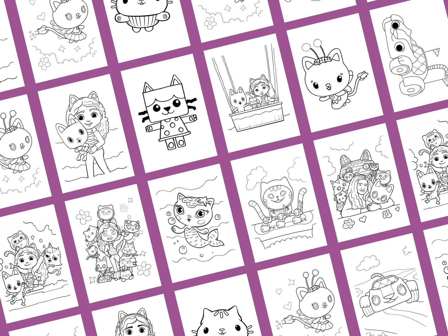 Cahier de coloriages GABBY ET LA MAISON MAGIQUE