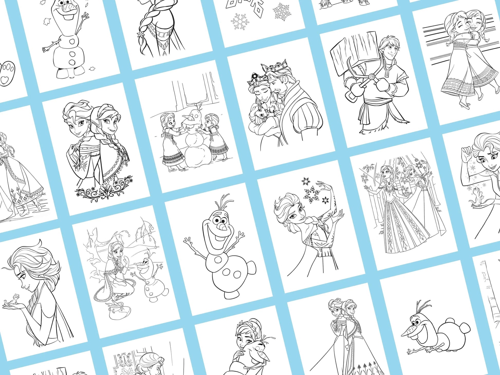 Cahier de coloriages LA REINE DES NEIGES