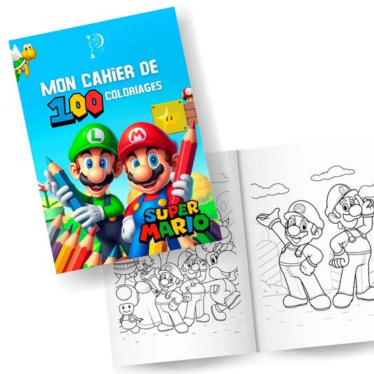 Cahier de coloriages MARIO
