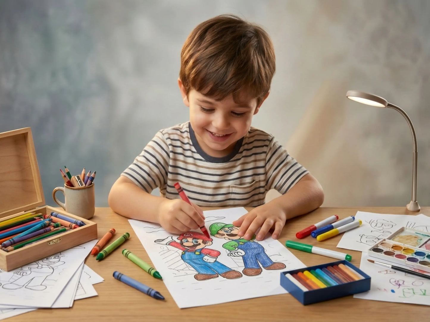 Cahier de coloriages MARIO