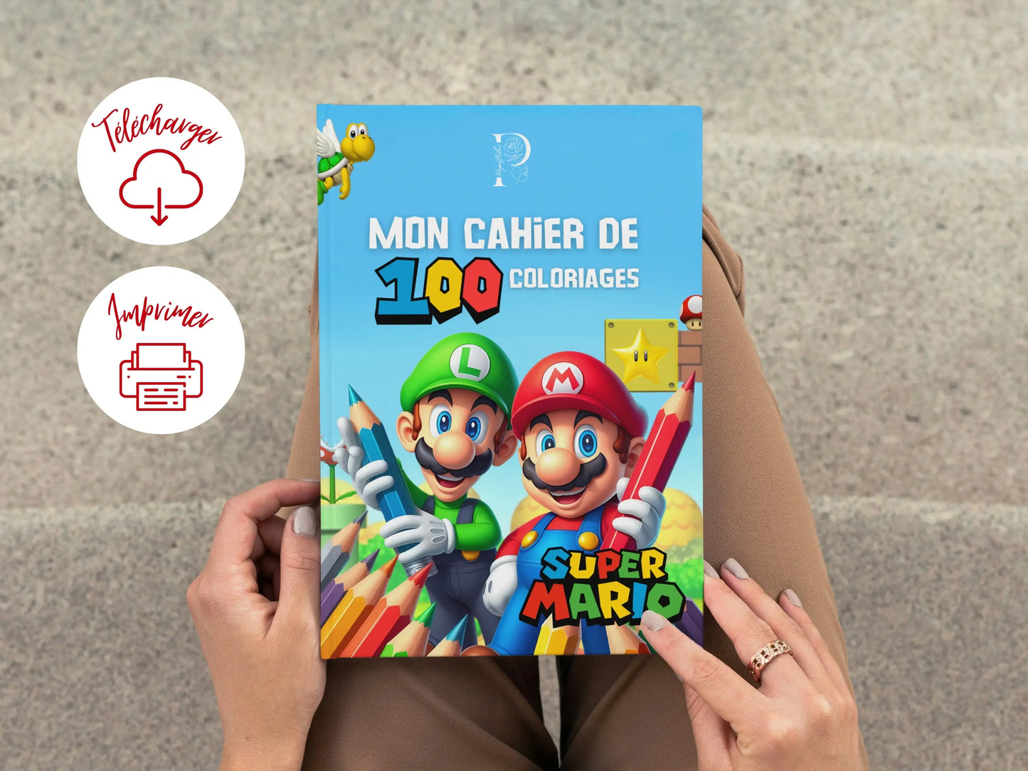 Cahier de coloriages MARIO