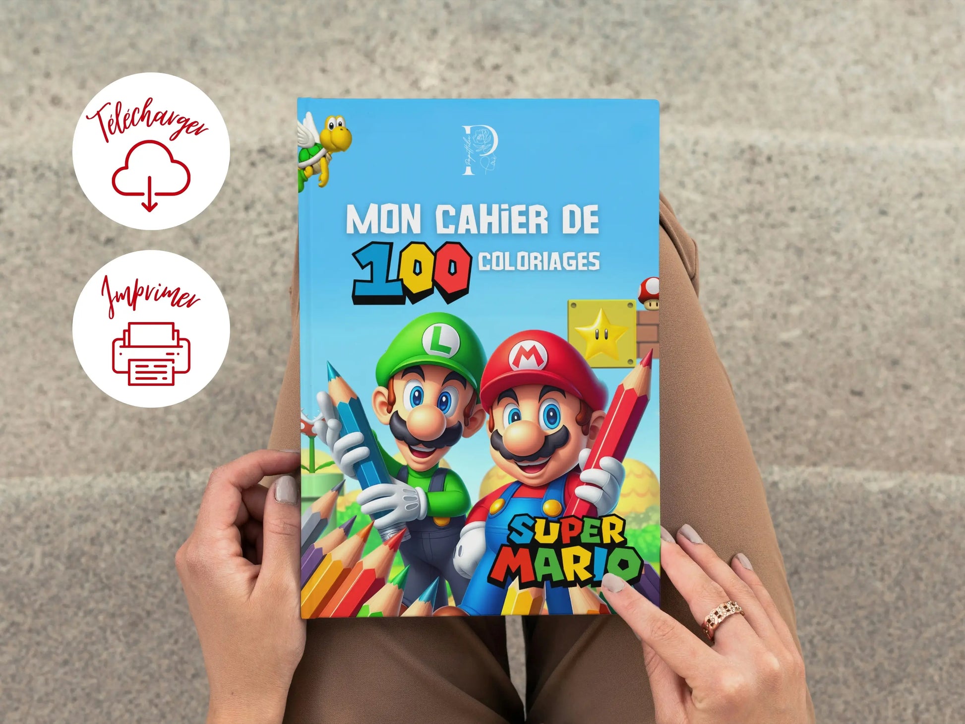 Cahier de coloriages MARIO