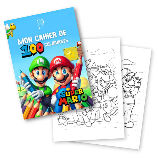 Cahier de coloriages MARIO