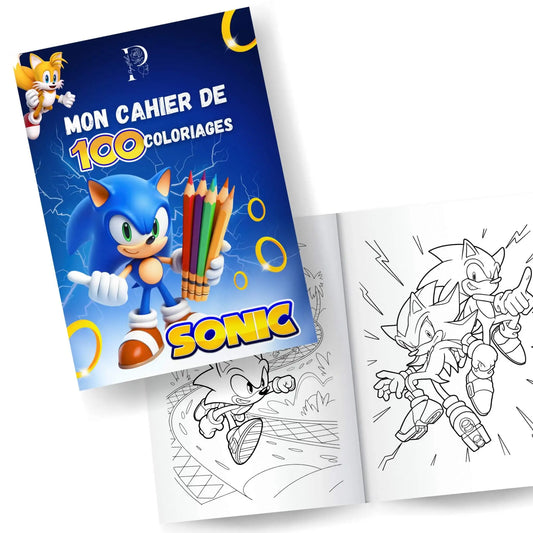 Cahier de coloriages SONIC à imprimer