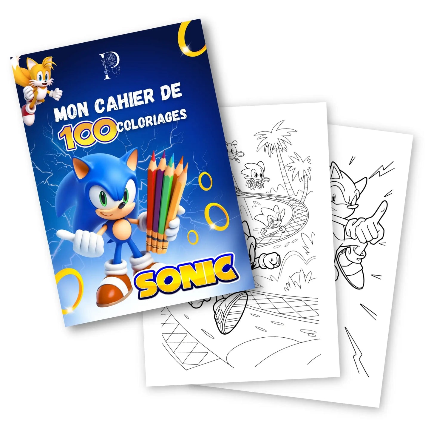 Cahier de coloriages SONIC à imprimer