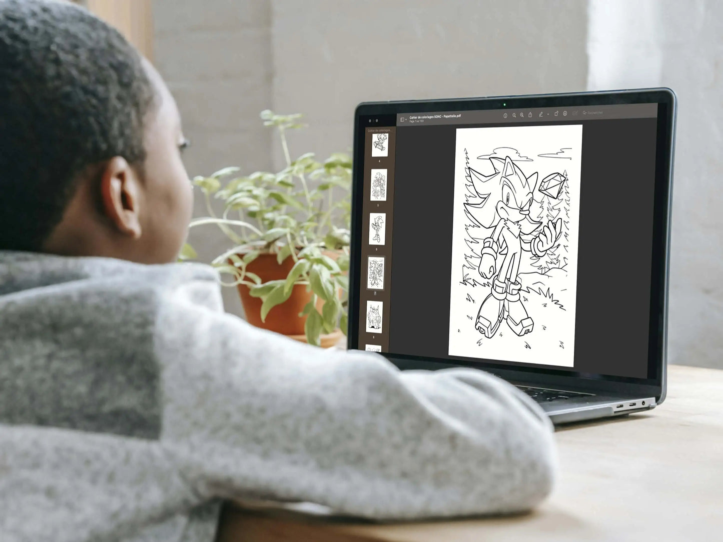 Cahier de coloriages SONIC à imprimer