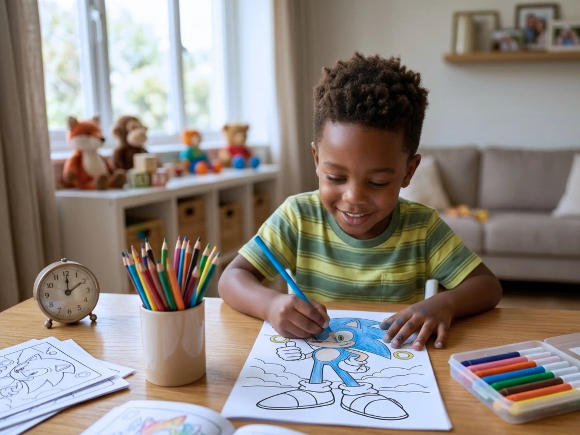 Cahier de coloriages SONIC à imprimer