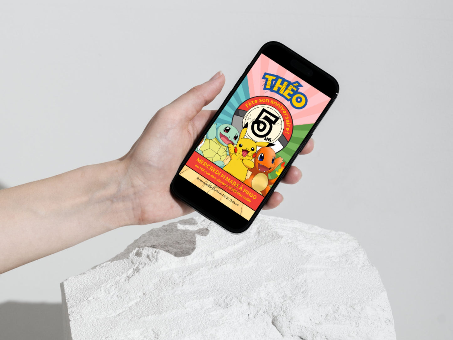 POKEMON Custom Mobile Invitation