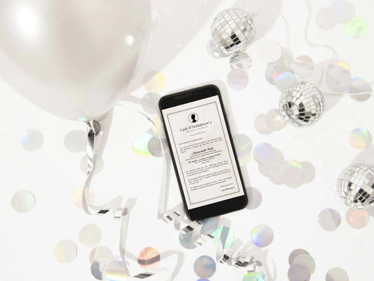 Invitation mobile anniversaire personnalisée BRIDGERTON